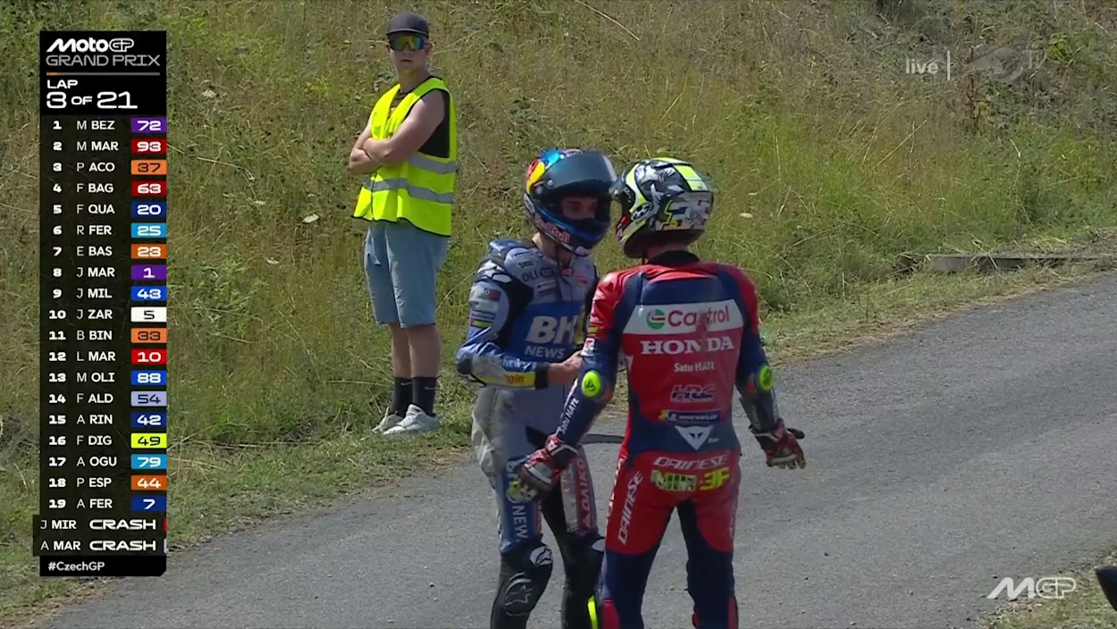 Missglücktes Manöver: Alex Marquez räumt Mir ab