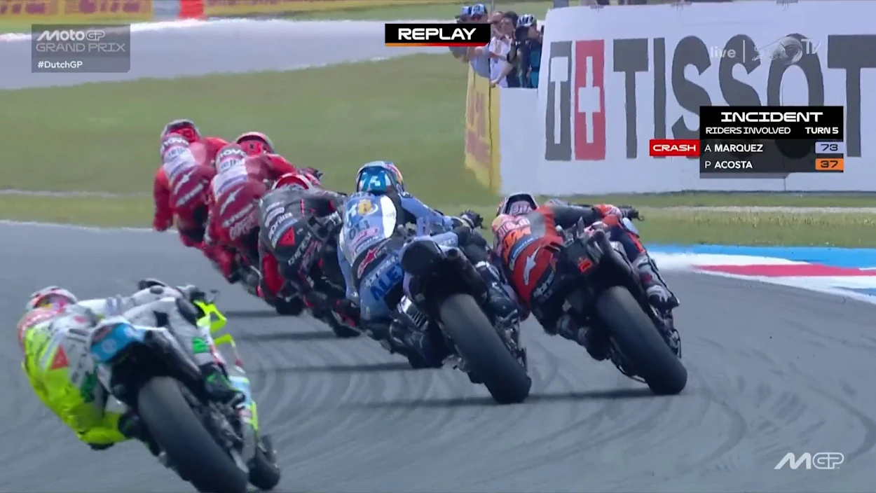 Nach Infight mit Acosta: Aus für Alex Marquez in Assen