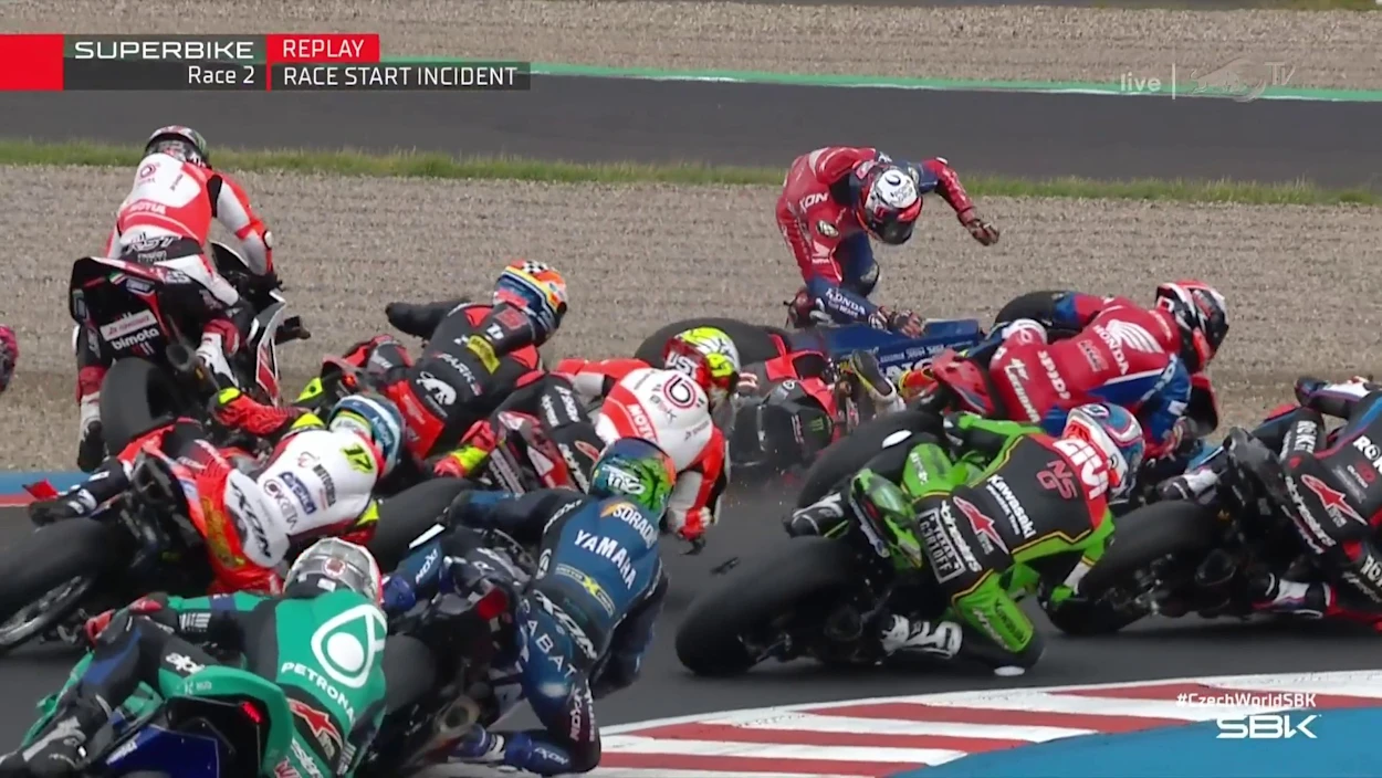 Déjà-vu am Sonntag: Wieder Start-Crash in Most
