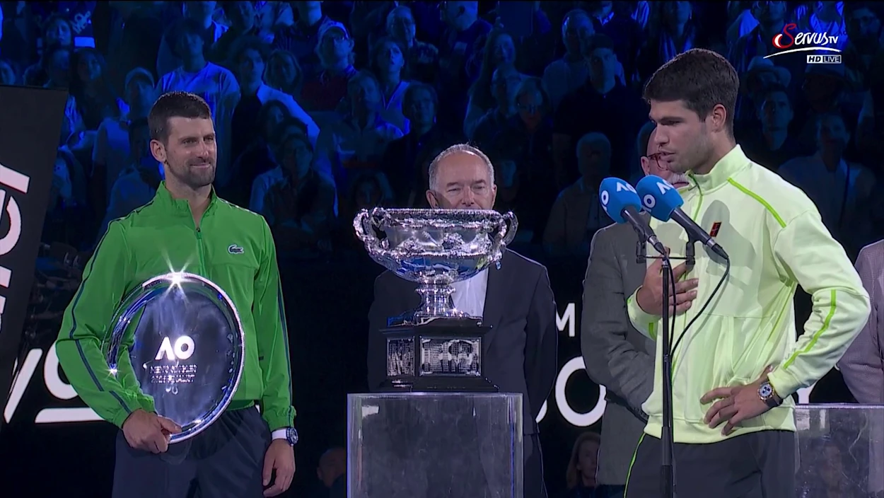 Carlos Alcaraz: "Es war mir eine Ehre, mit Dir auf dem Platz zu stehen"