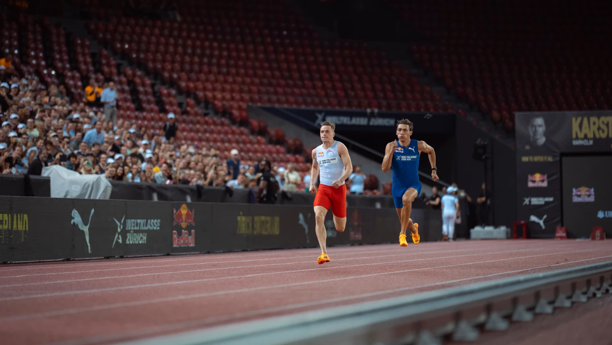 100m Show Race Mondo Duplantis vs. Karsten Warholm