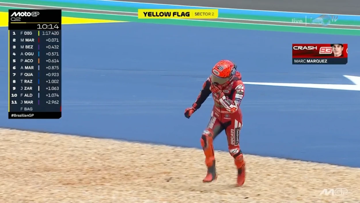 MotoGP in Brasilien: Mehrere Stürze beim Qualifying