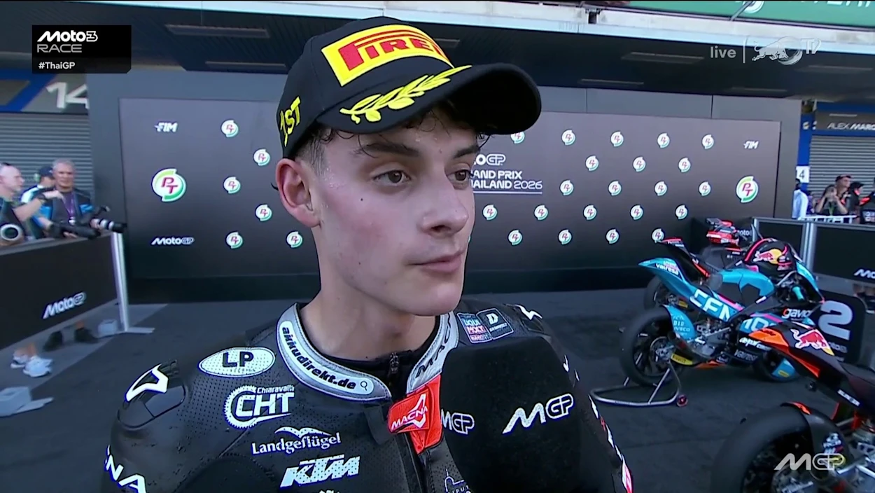 Moto3-Rennen in Thailand: Die Top 3 im Interview